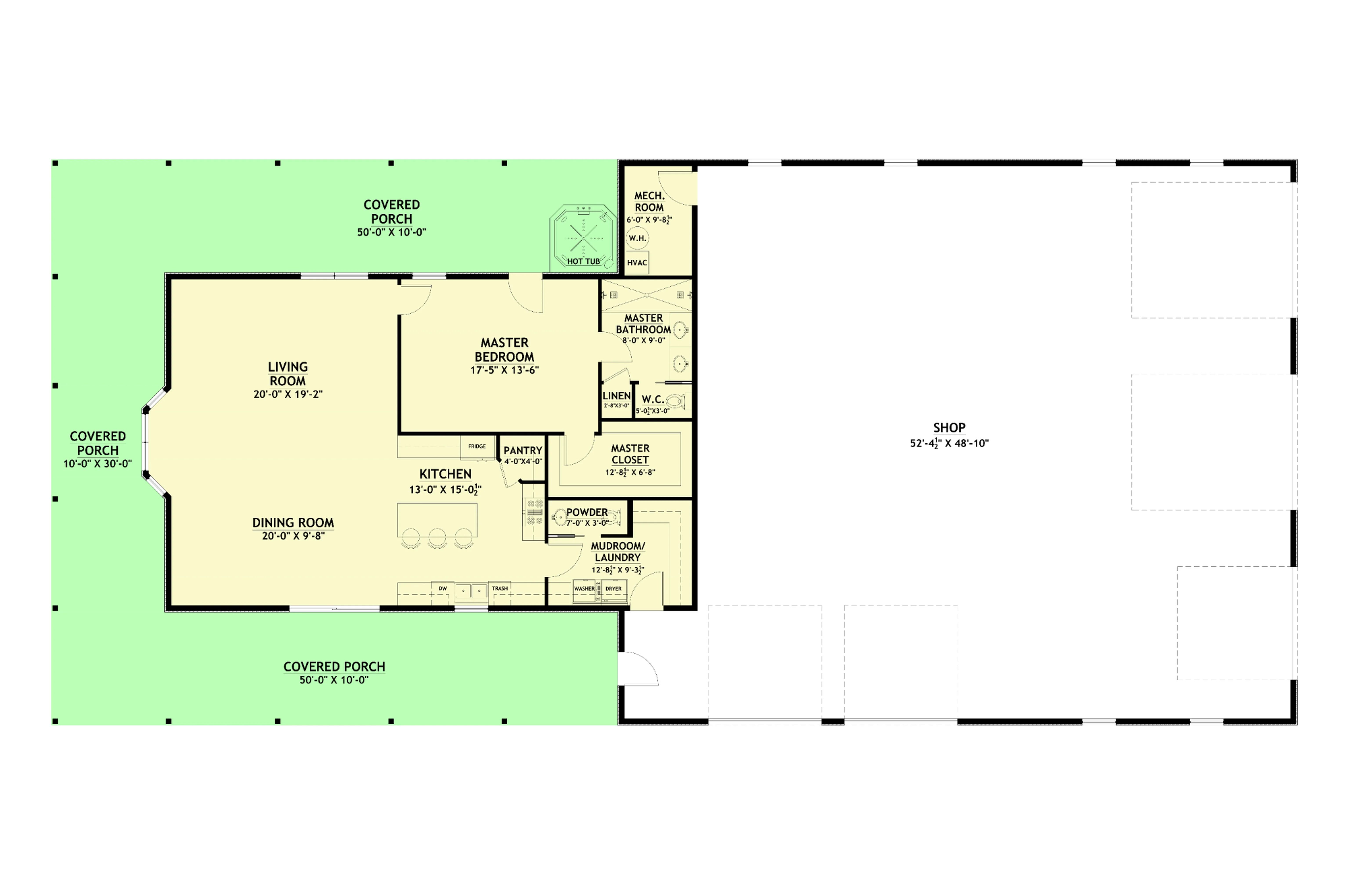 PL-62843 Garst Barndominium House Plan - Image 13