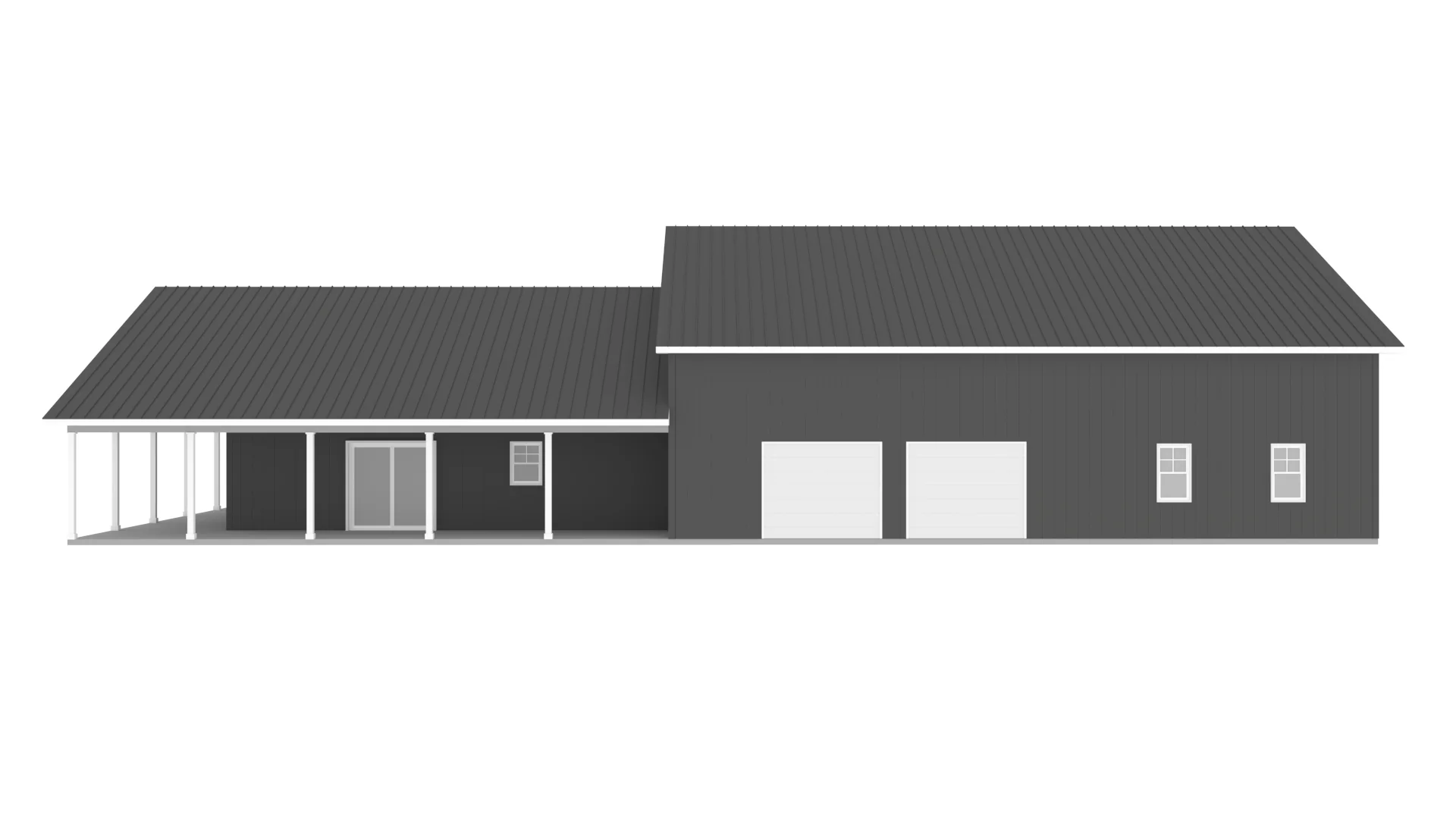 PL-62843 Garst Barndominium House Plan - Image 9
