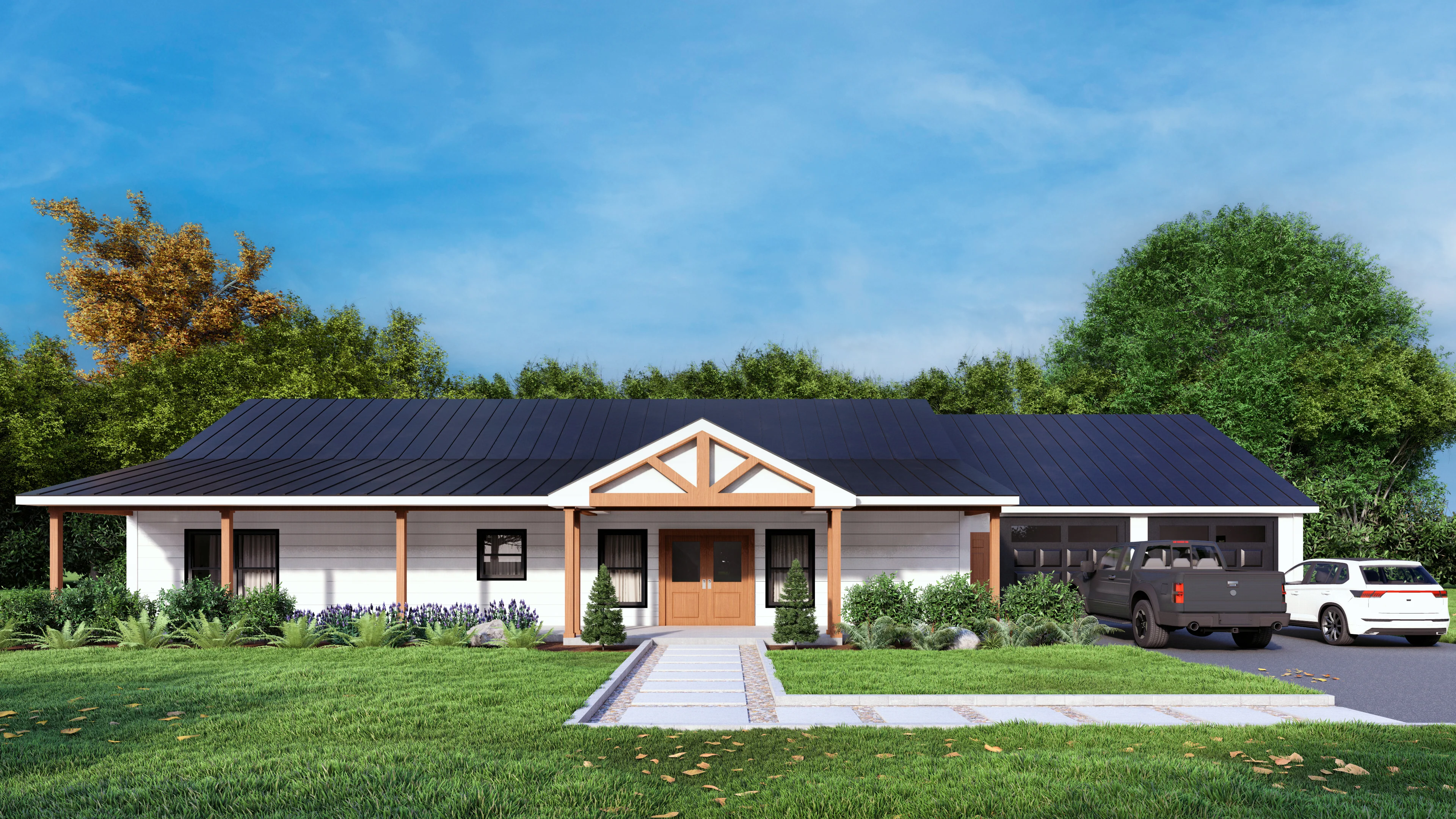PL-63001 Shayna Barndominium House Plan - Image 4