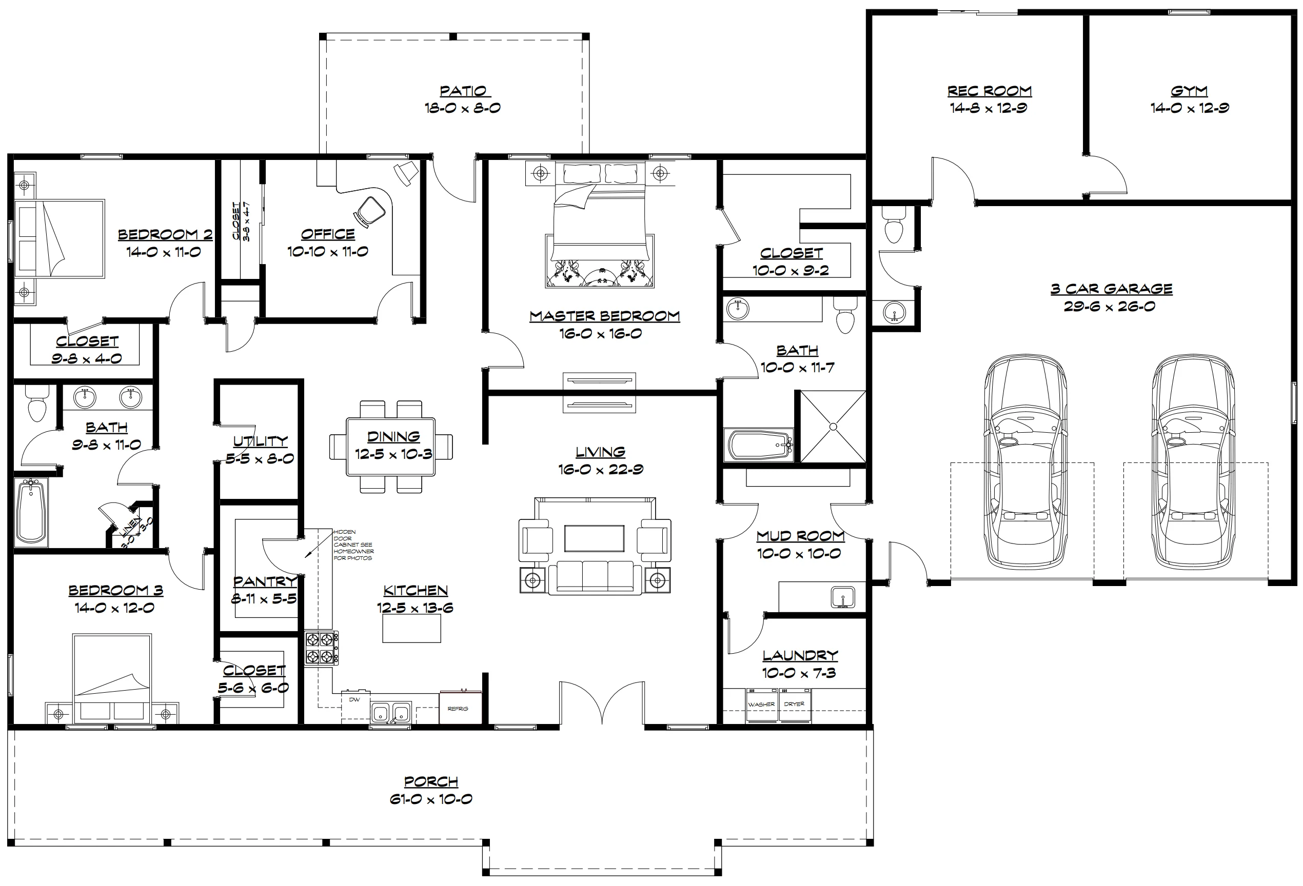 PL-63001 Shayna Barndominium House Plan - Image 9
