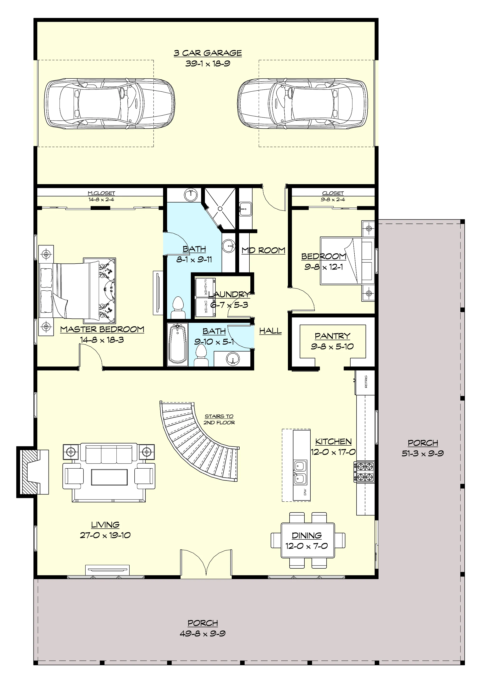 PL-63002 Graham Barndominium House Plan - Image 13