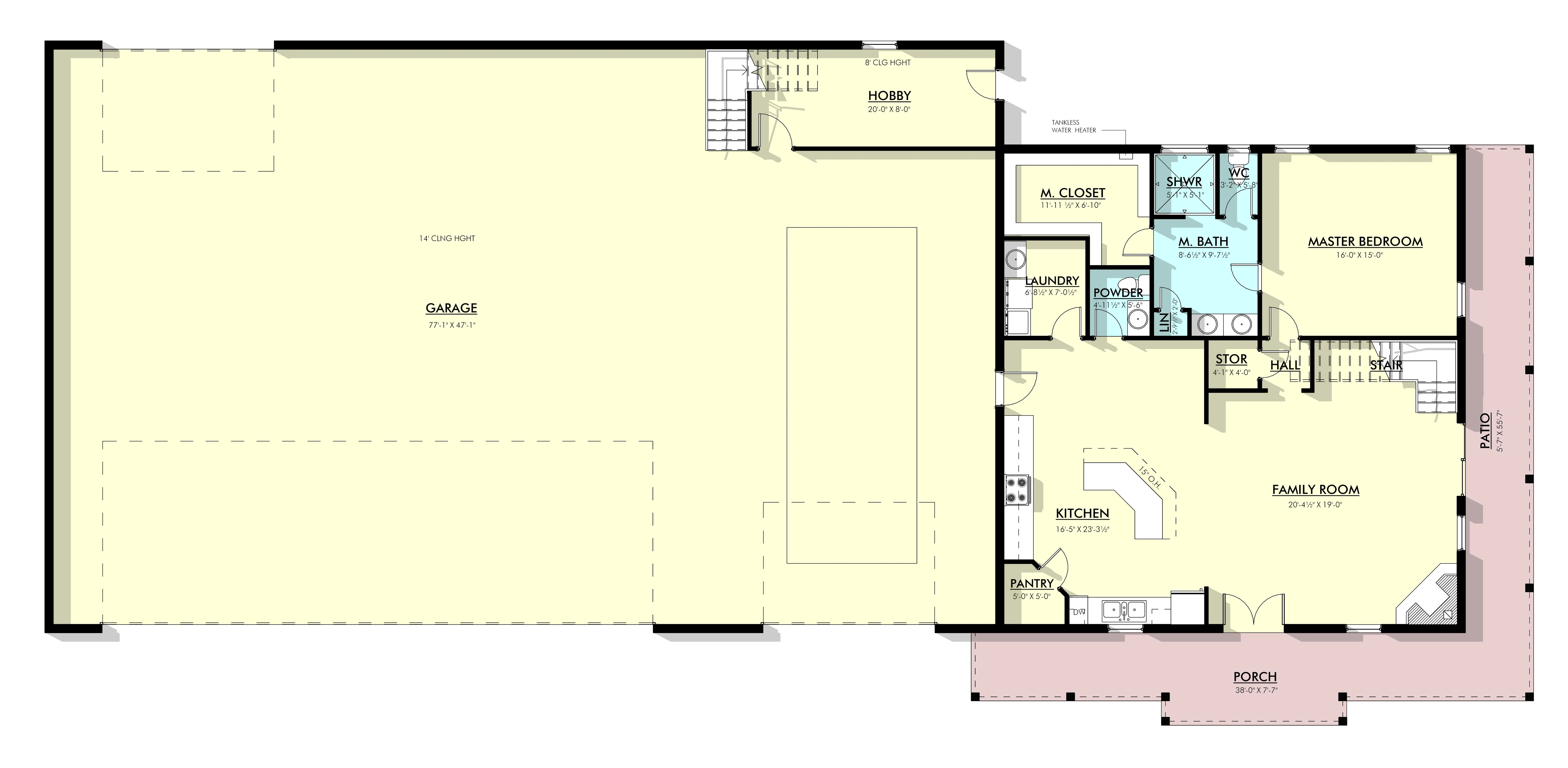 PL-64005 Zenith Barndominium House Plan - Image 8