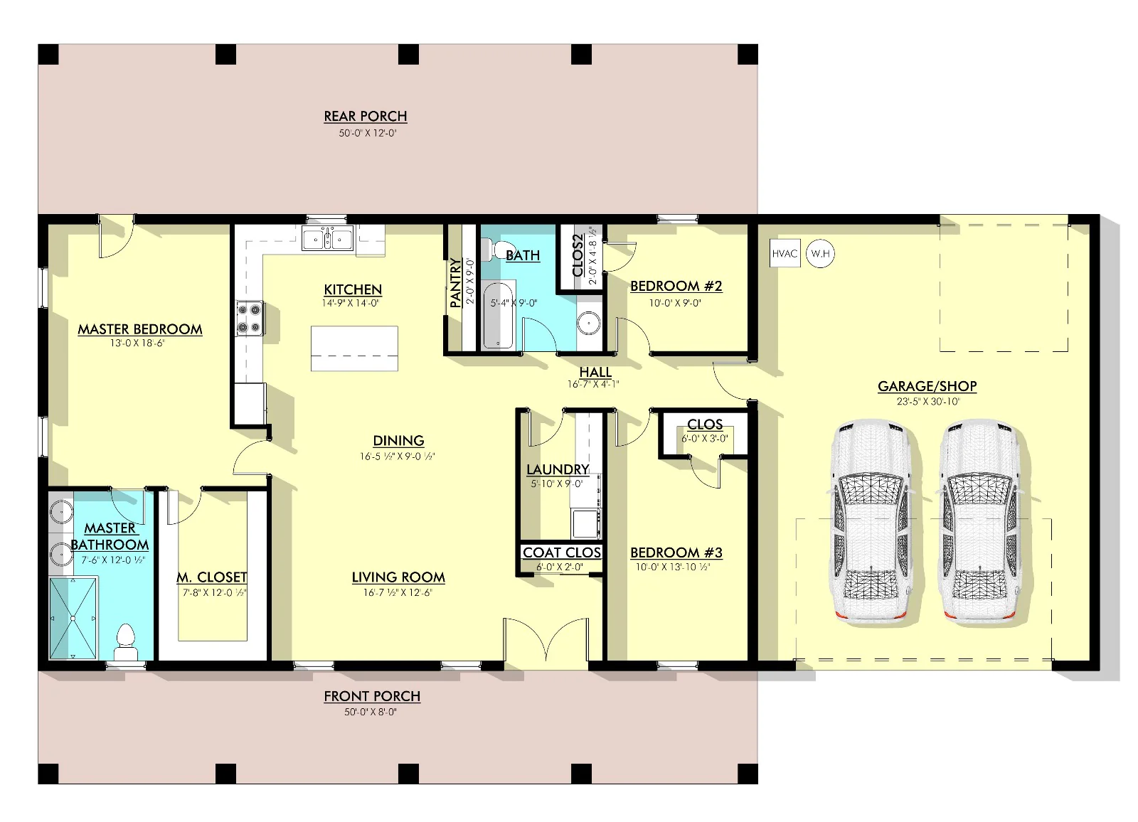 PL-64010 Westbury Barndominium House Plan - Image 12