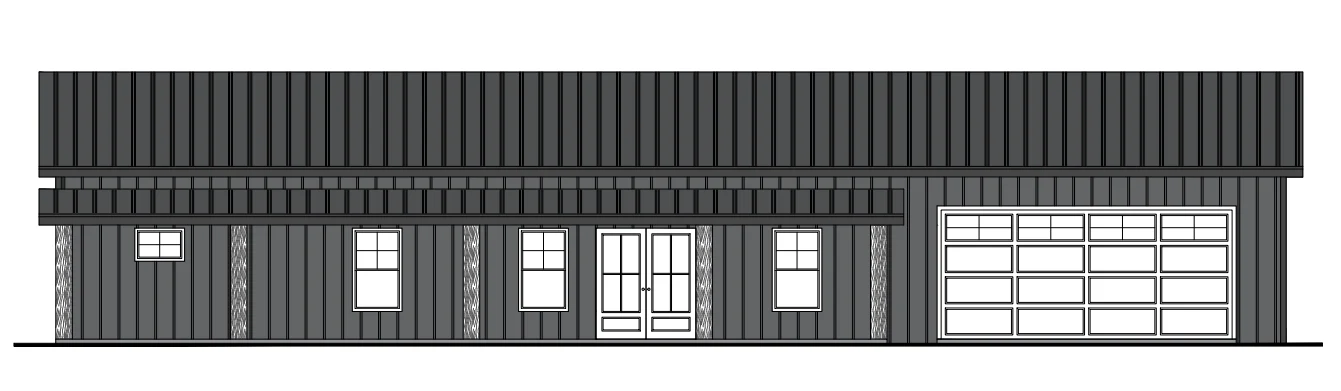PL-64010 Westbury Barndominium House Plan - Image 9