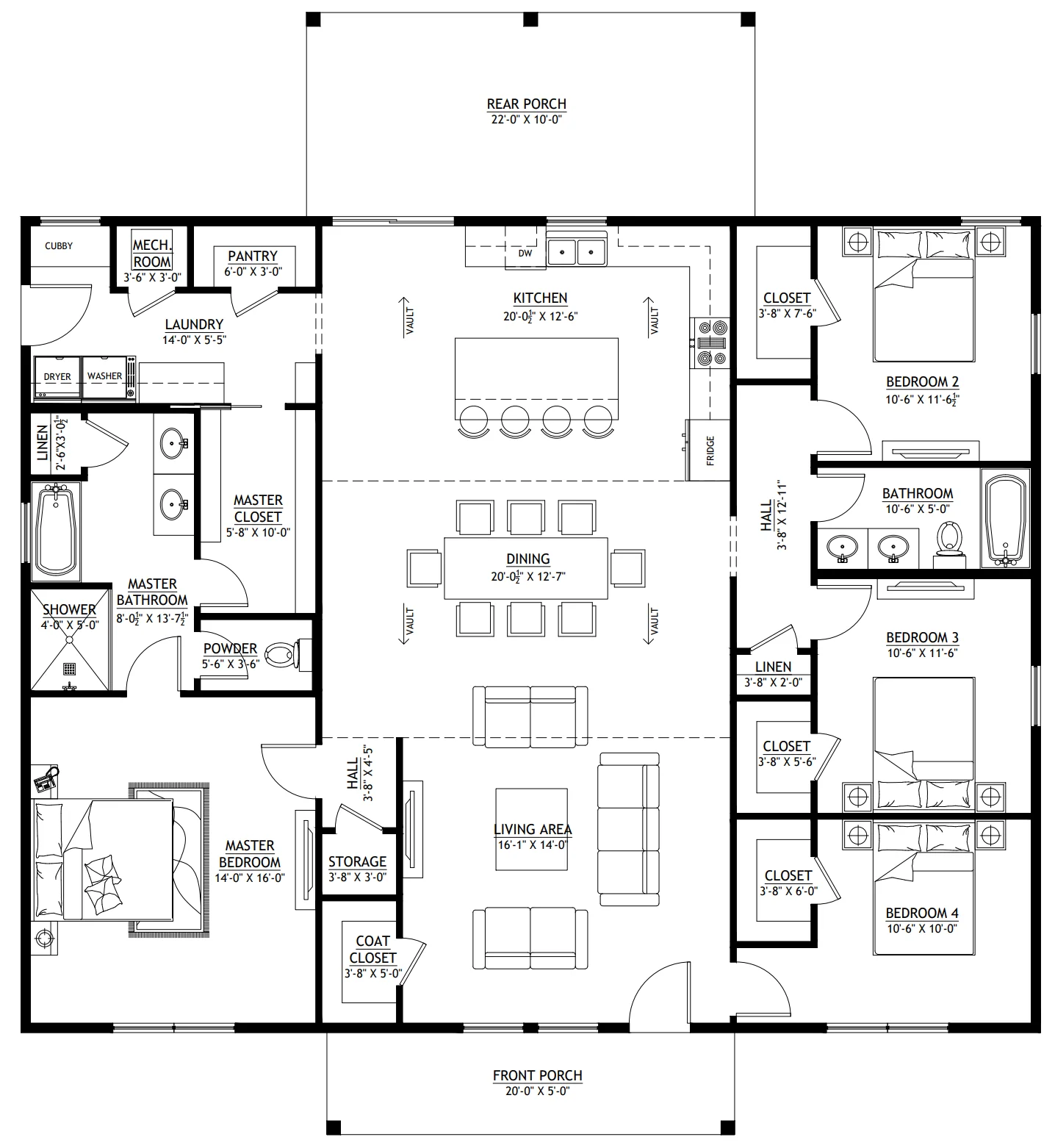 PL-64013 Gibbons Barndominium House Plan - Image 12