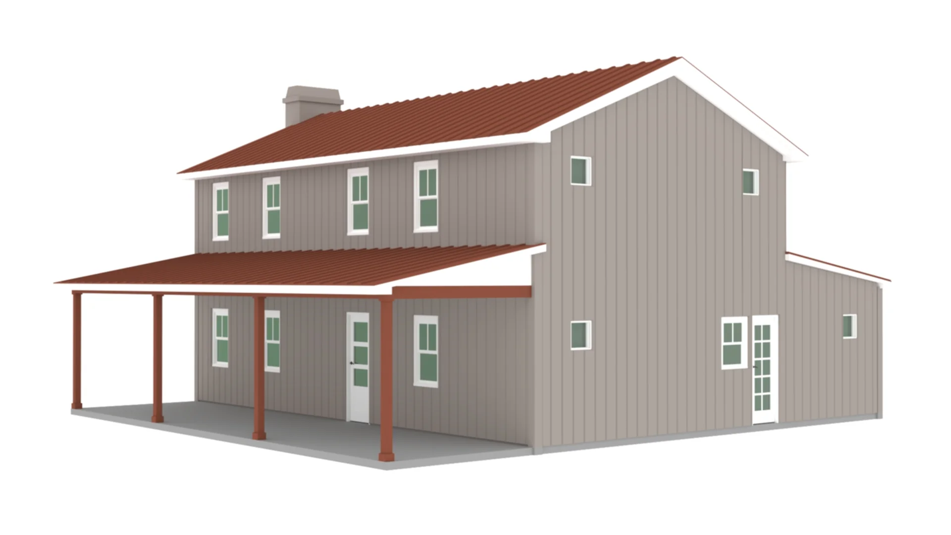 PL-64014 Cedar Barndominium House Plan - Image 10