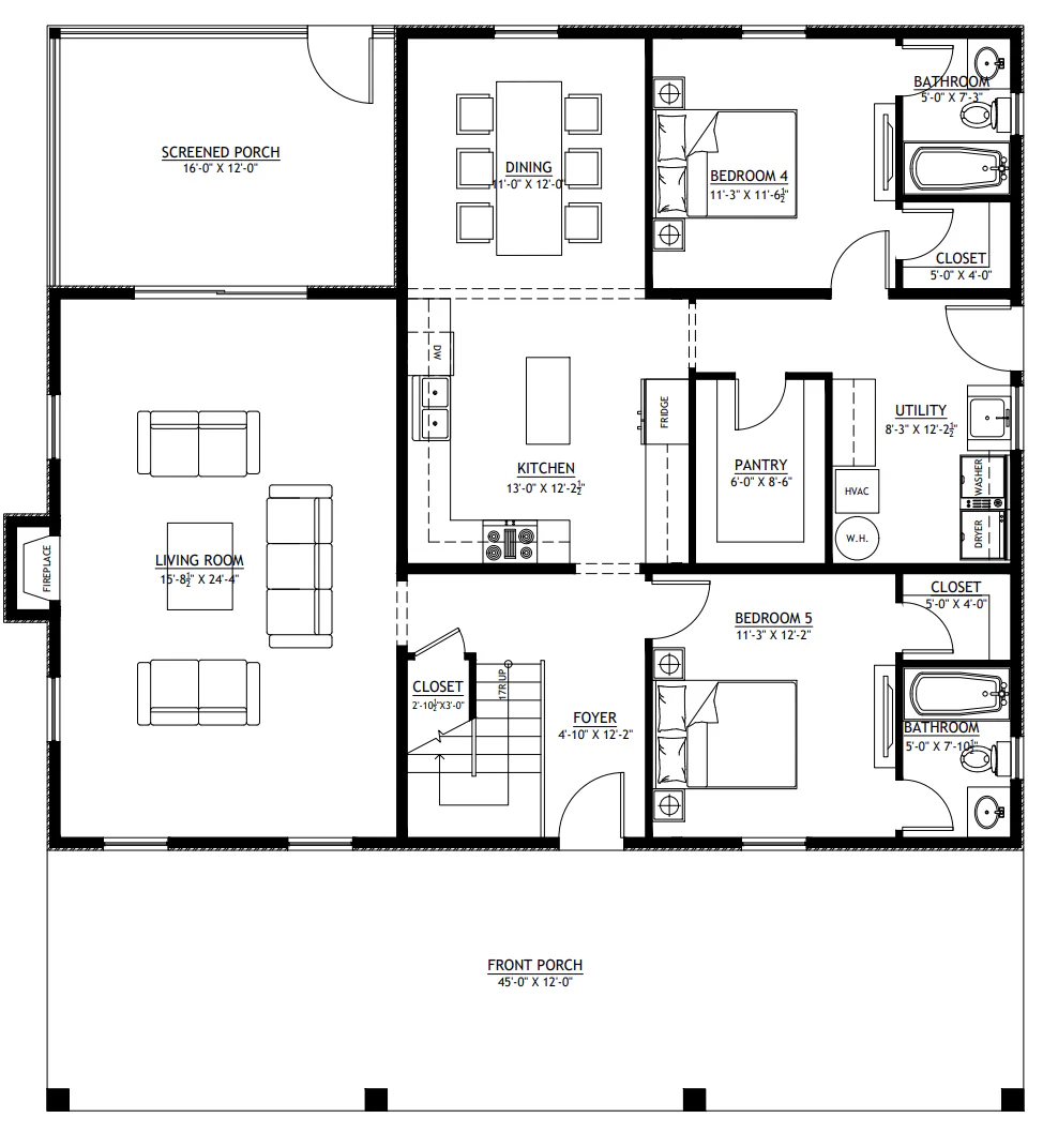 PL-64014 Cedar Barndominium House Plan - Image 15