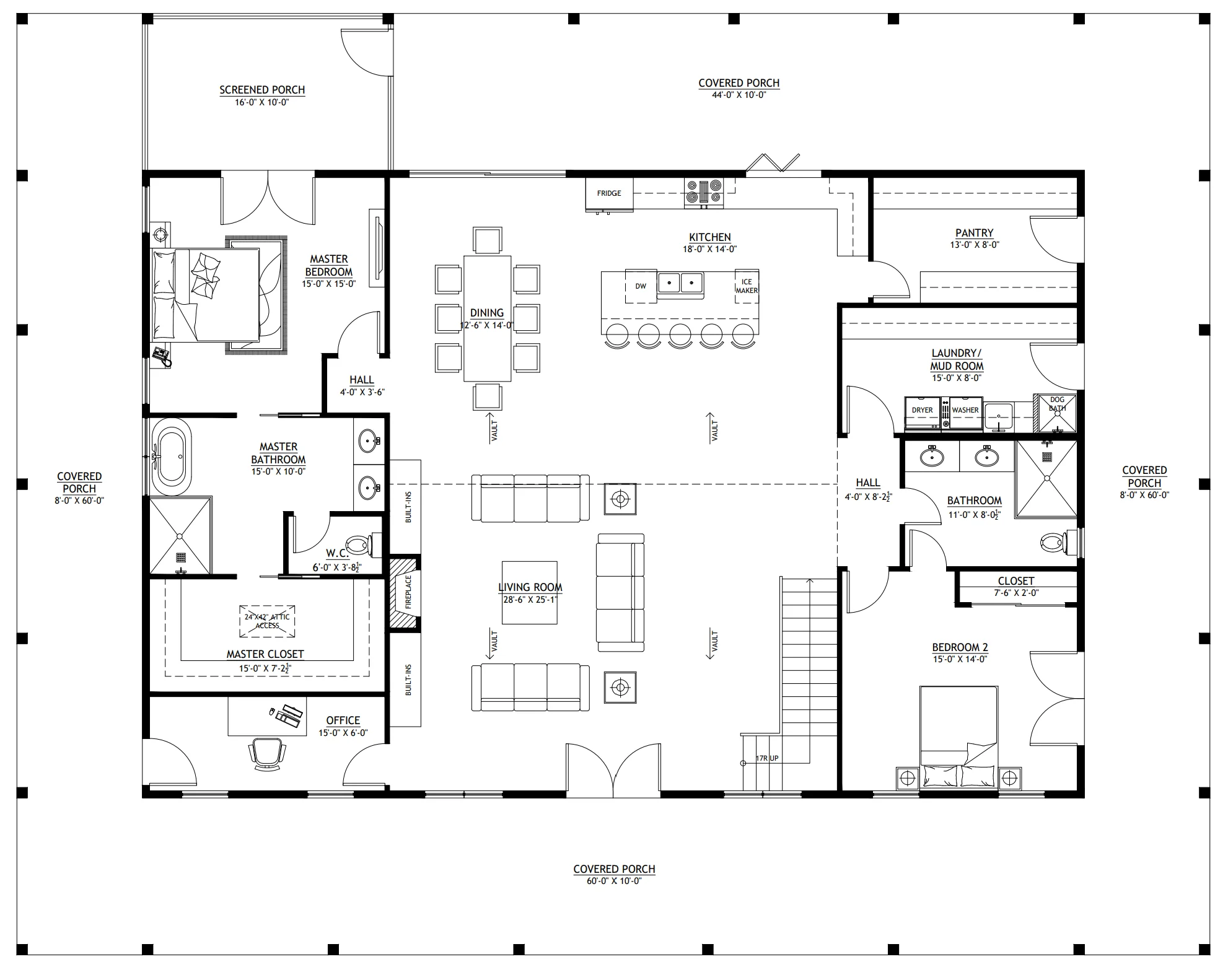 PL-64015 Sedona Barndominium House Plan - Image 12