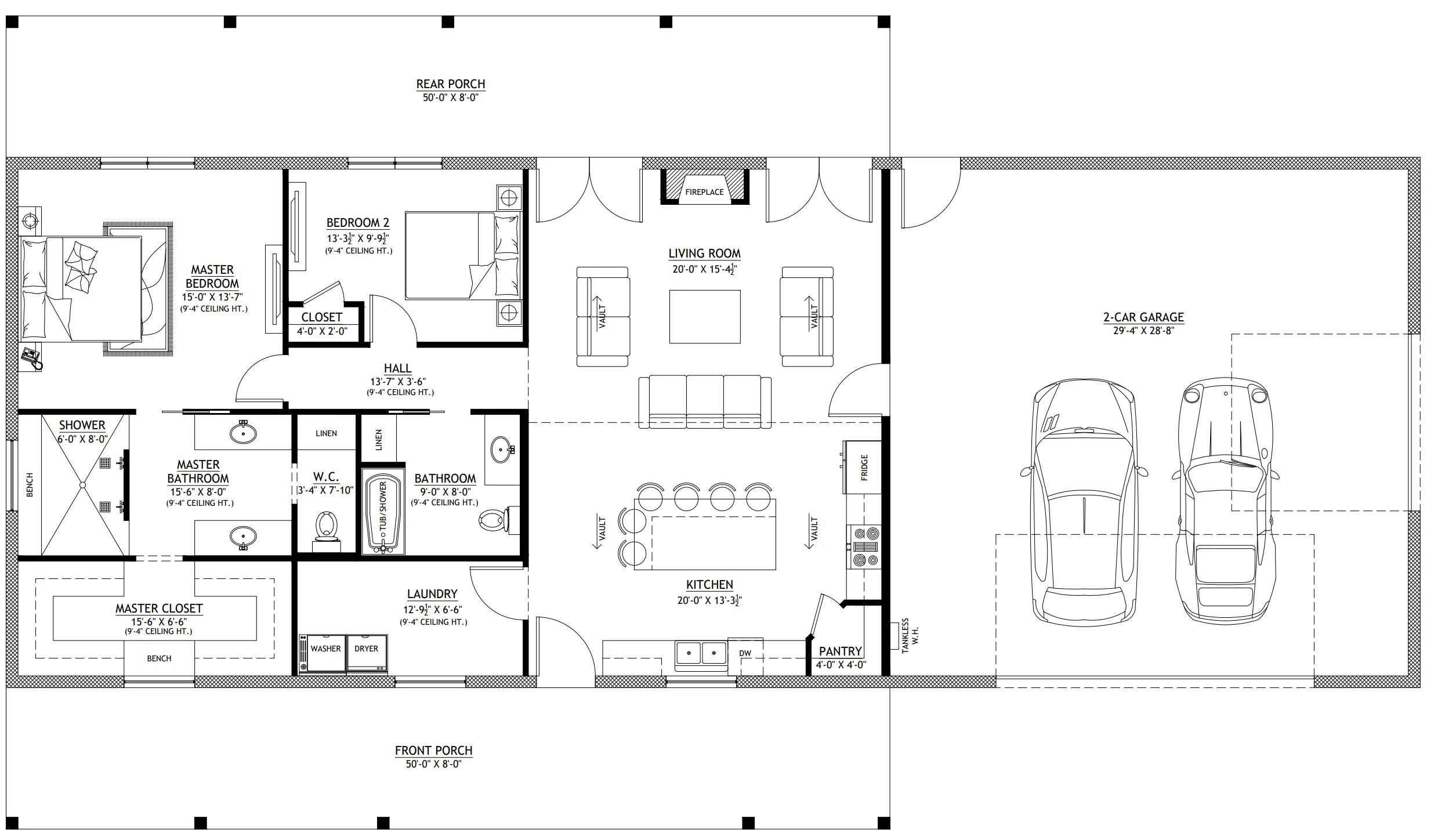 PL-64017 Pecan Barndominium House Plan - Image 10