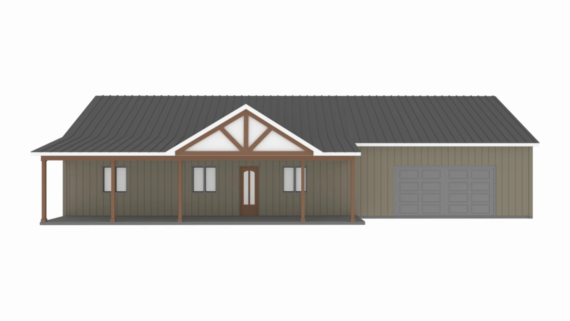 PL-64017 Pecan Barndominium House Plan - Image 4