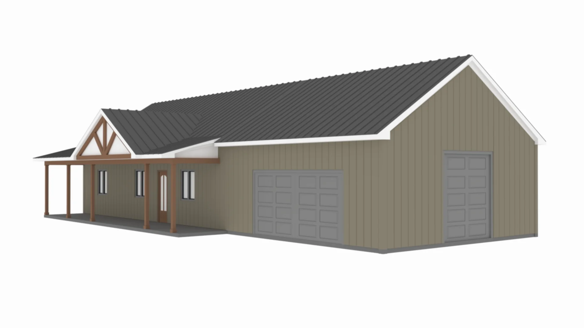 PL-64017 Pecan Barndominium House Plan - Image 5
