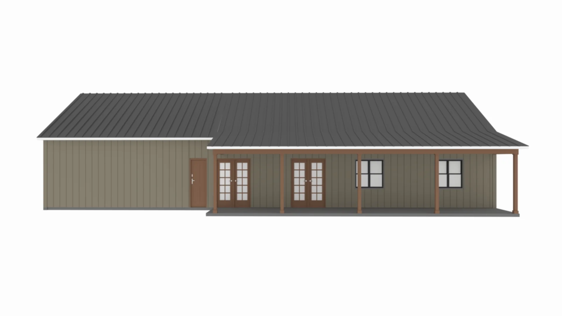 PL-64017 Pecan Barndominium House Plan - Image 6