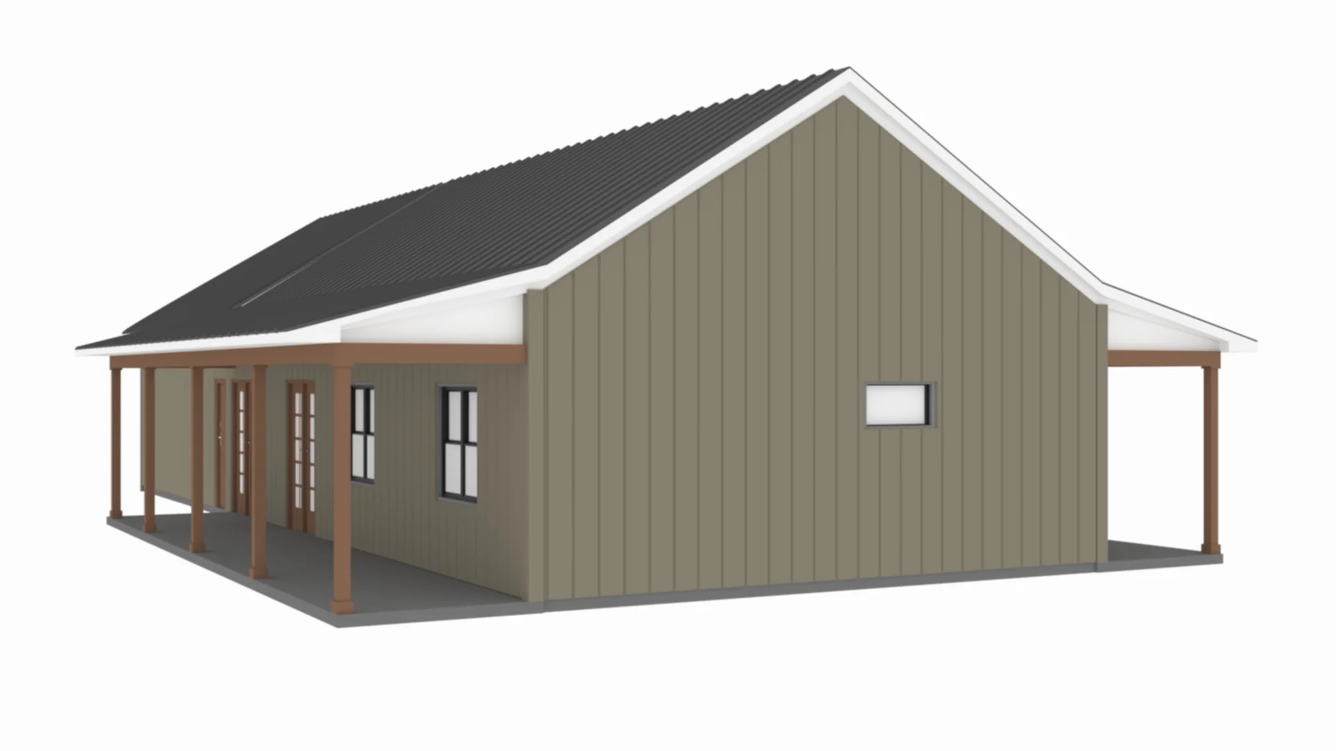 PL-64017 Pecan Barndominium House Plan - Image 7