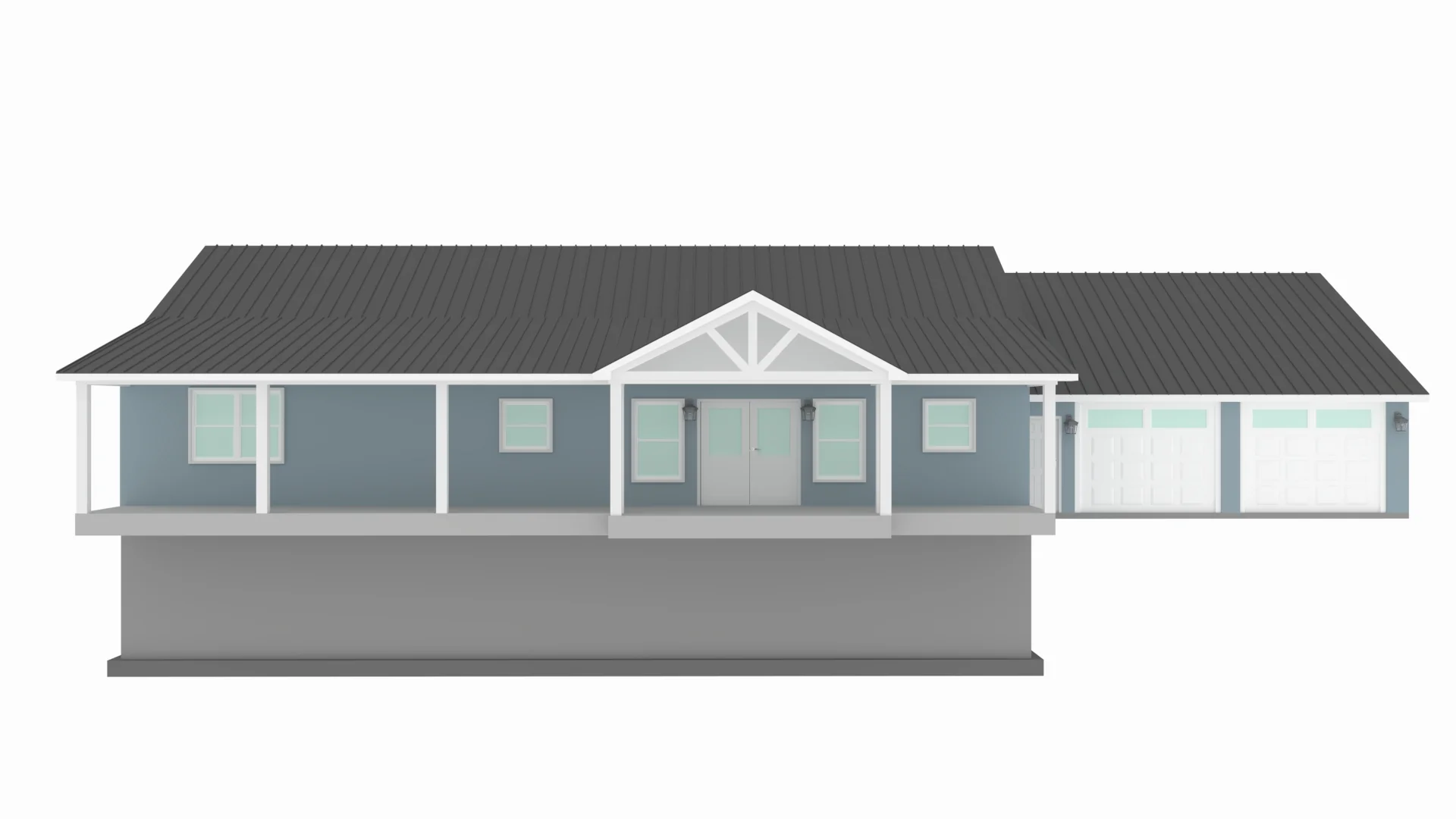 PL-64020 Nussfield Barndominium House Plan - Image 3