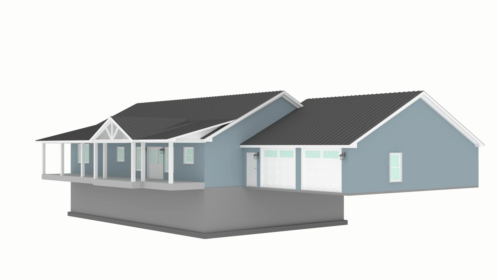 PL-64020 Nussfield Barndominium House Plan - Image 4