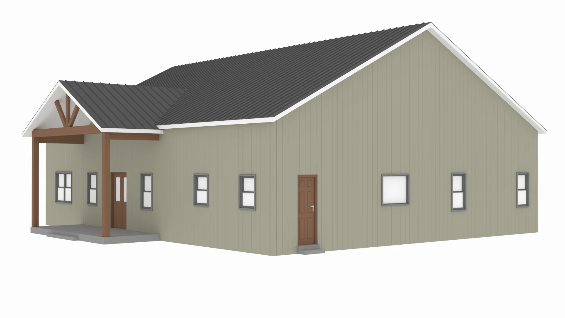 PL-64021 Damon Barndominium House Plan - Image 11