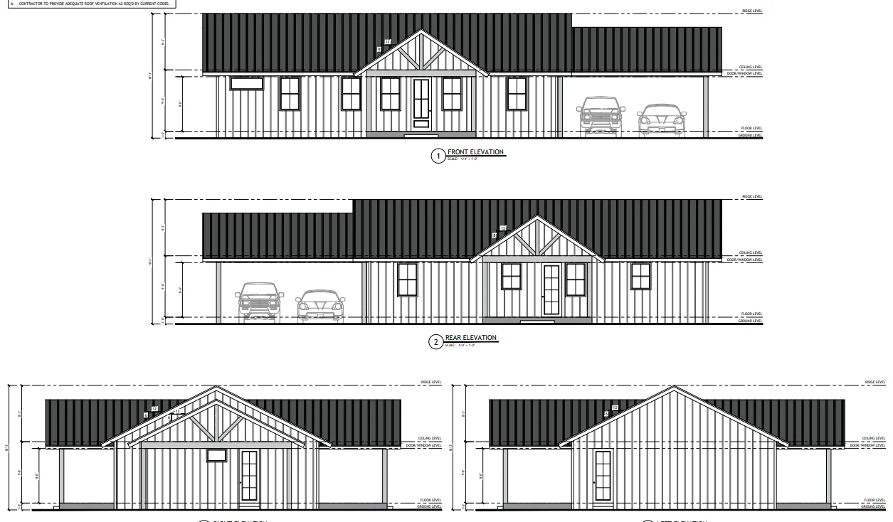 PL-64024 Thompson Barndominium House Plan - Image 11