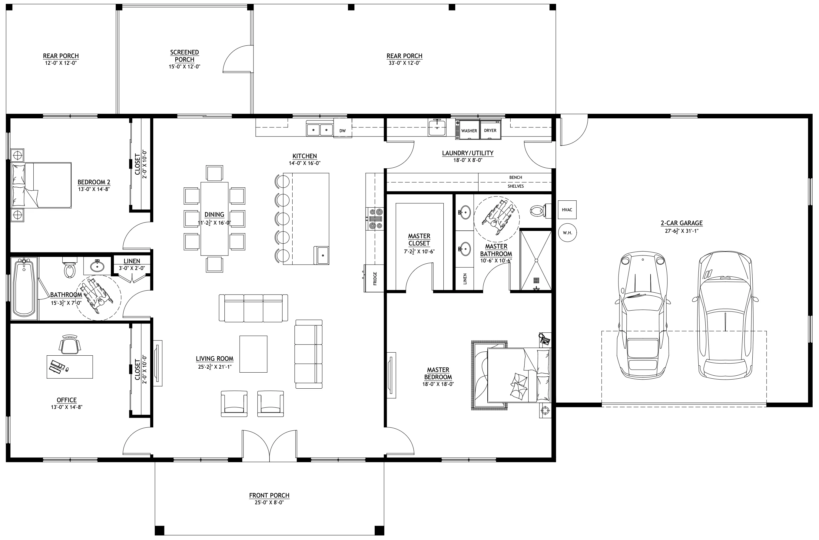 PL-64027 Danica Barndominium House Plan - Image 16