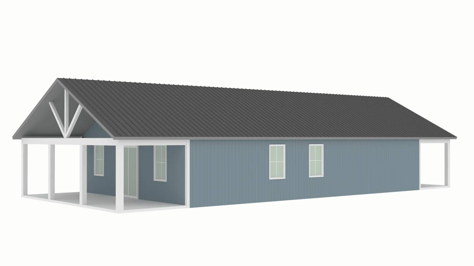 PL-64029 Adrian Barndominium House Plan - Image 7