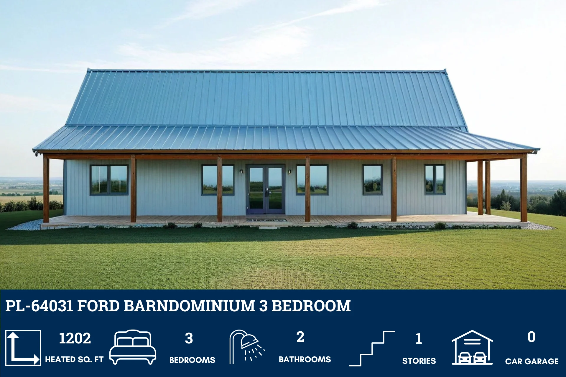PL-64031 Ford Barndominium House Plan - Image 5