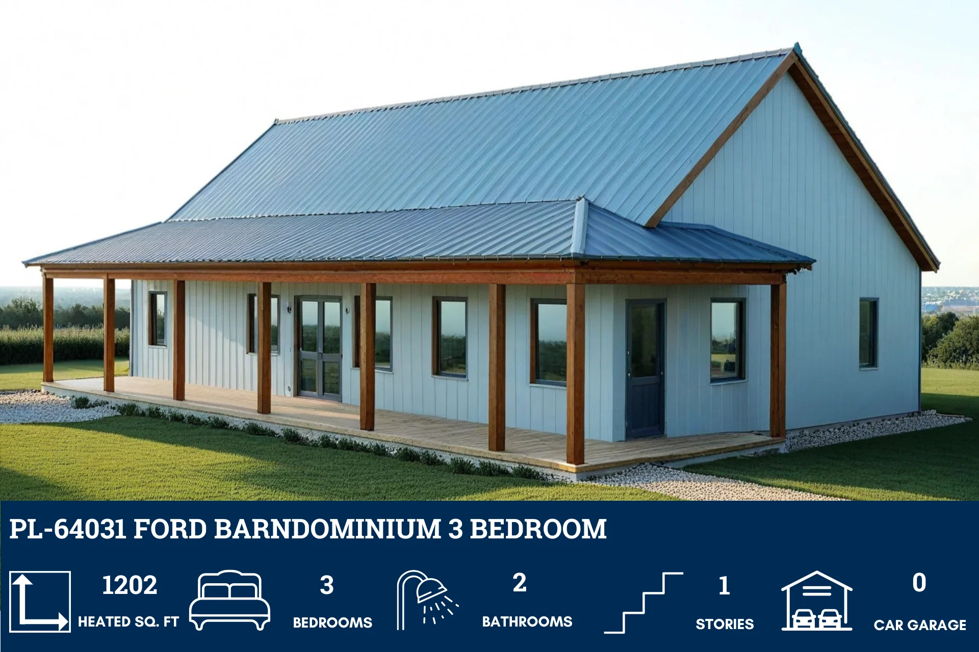 PL-64031 Ford Barndominium House Plan - Image 6