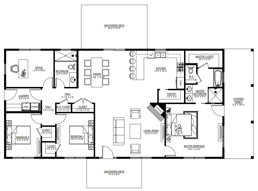 PL-64032 Abraham Barndominium House Plan - Image 13