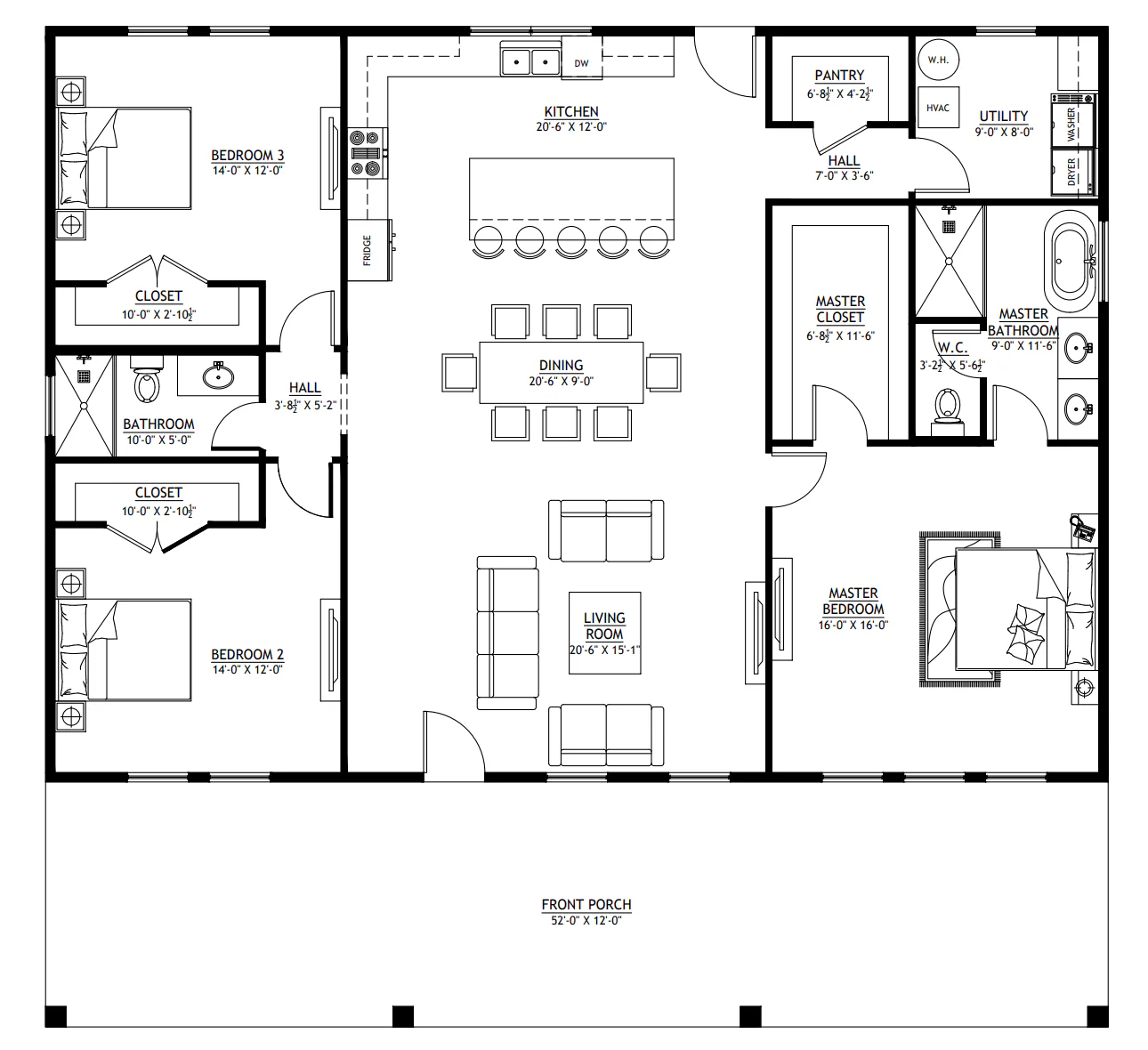 PL-64035 Norman Barndominium House Plan - Image 10