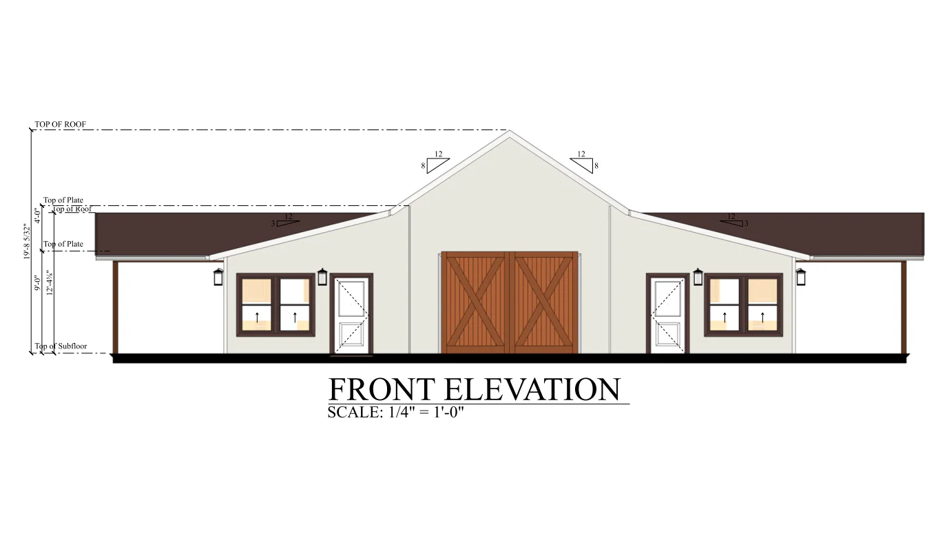PL-69201 Timothy Barndominium House Plan - Image 9