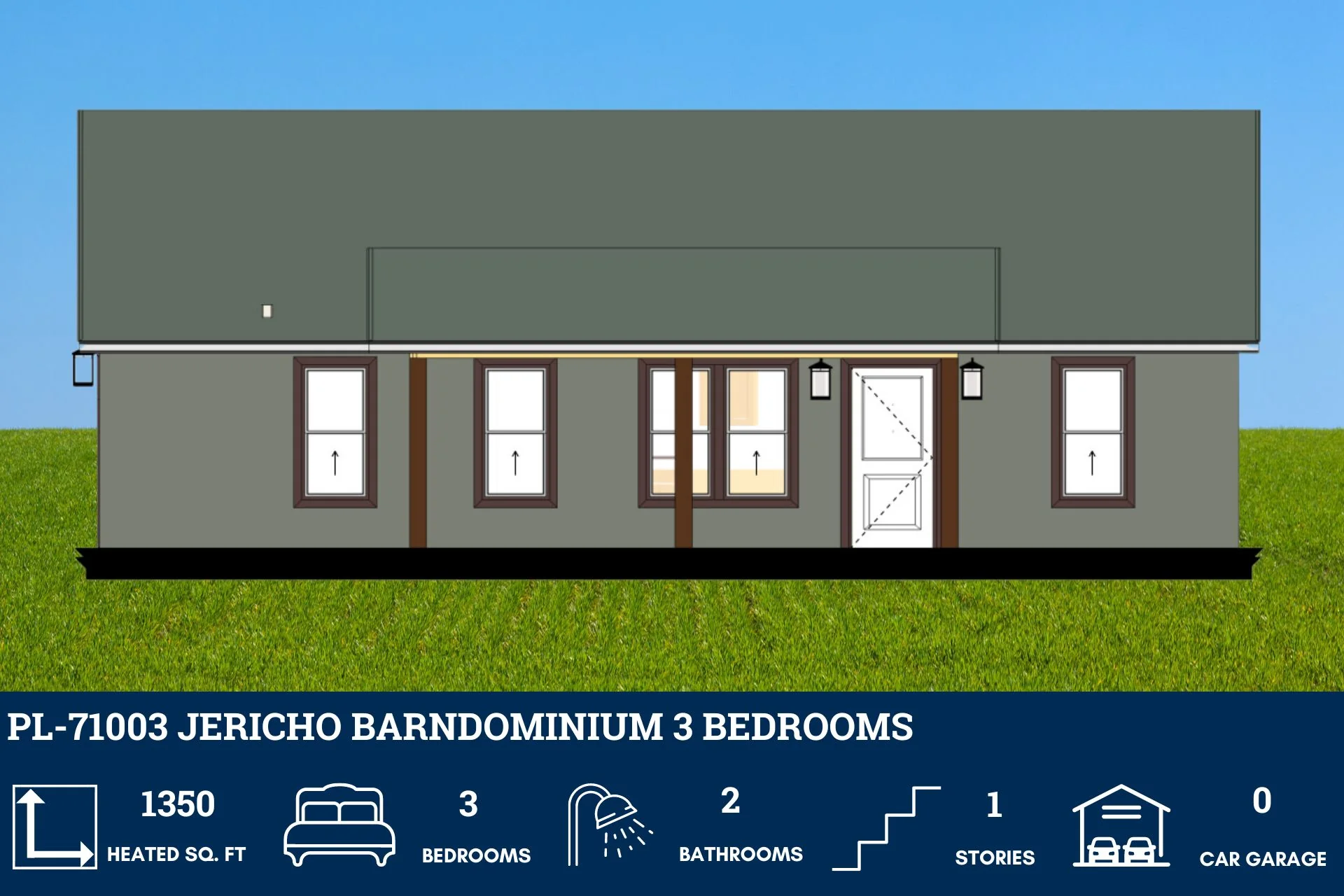 PL-71003 Jericho Barndominium House Plan - Image 15