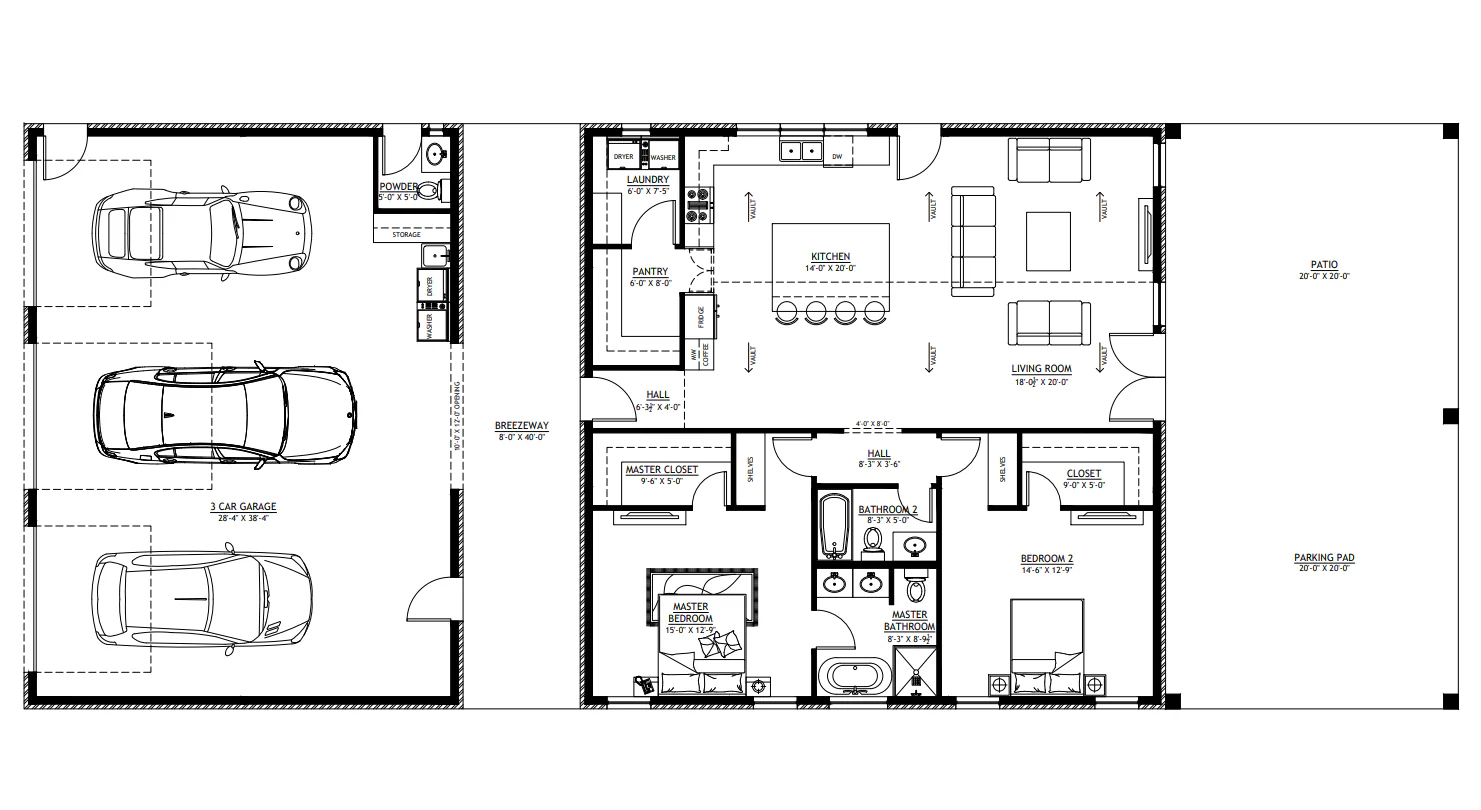PL-71007 Serena Barndominium House Plan - Image 12