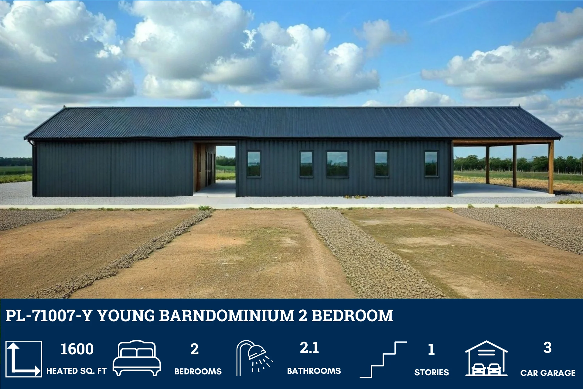 PL-71007-Y Young Barndominium House Plan - Image 4