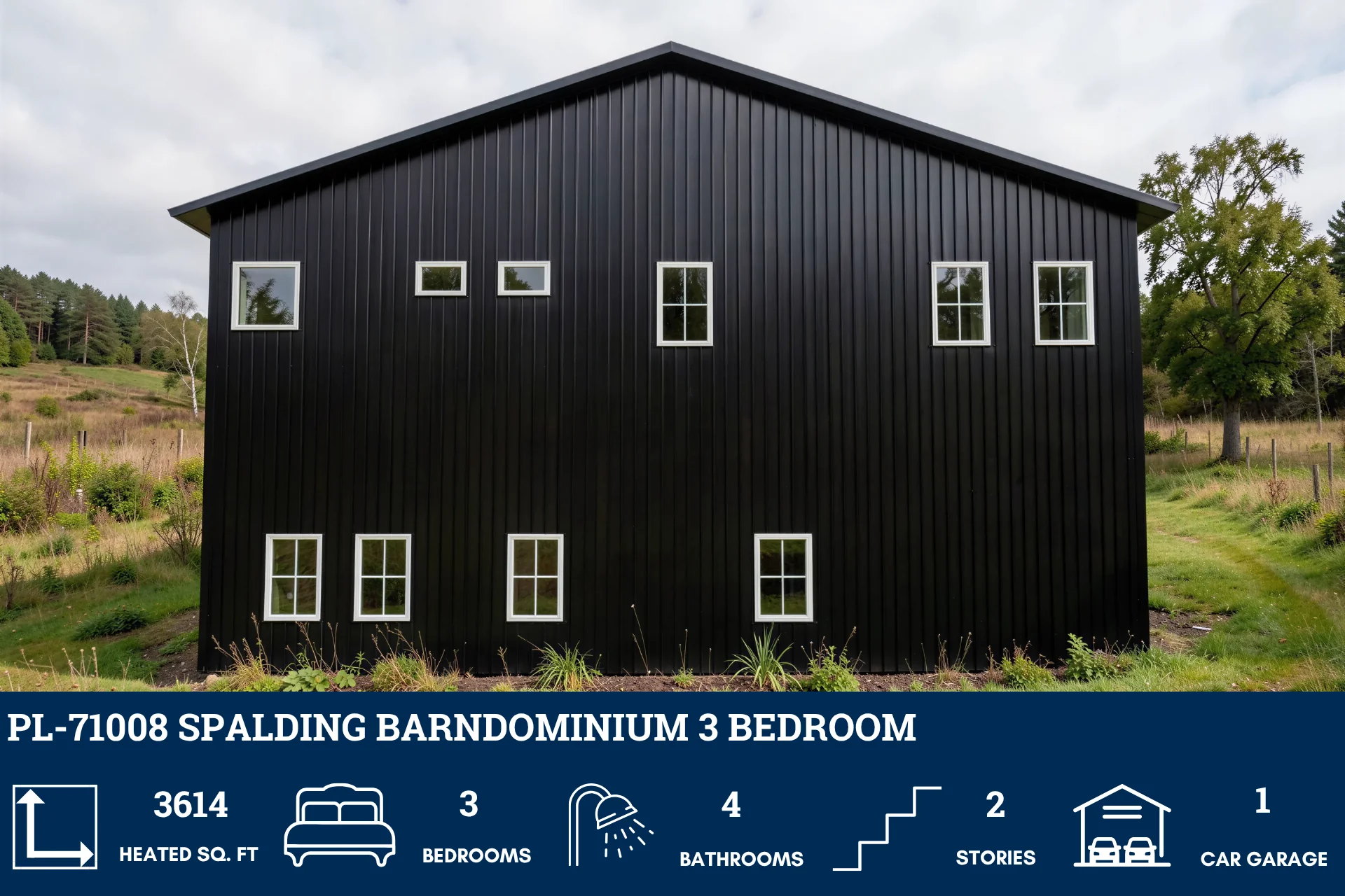 PL-71008 Spalding Barndominium House Plan - Image 3