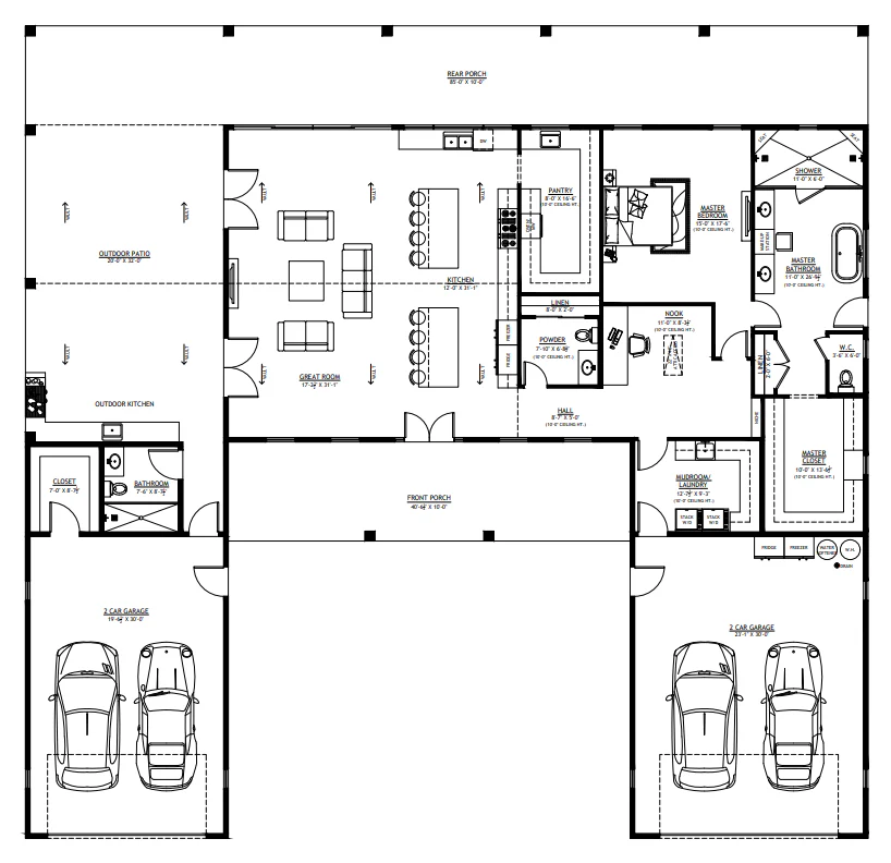 PL-71102 Renee Barndominium House Plan - Image 11