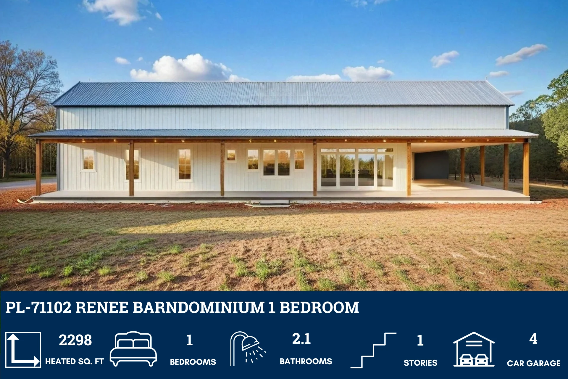 PL-71102 Renee Barndominium House Plan - Image 4