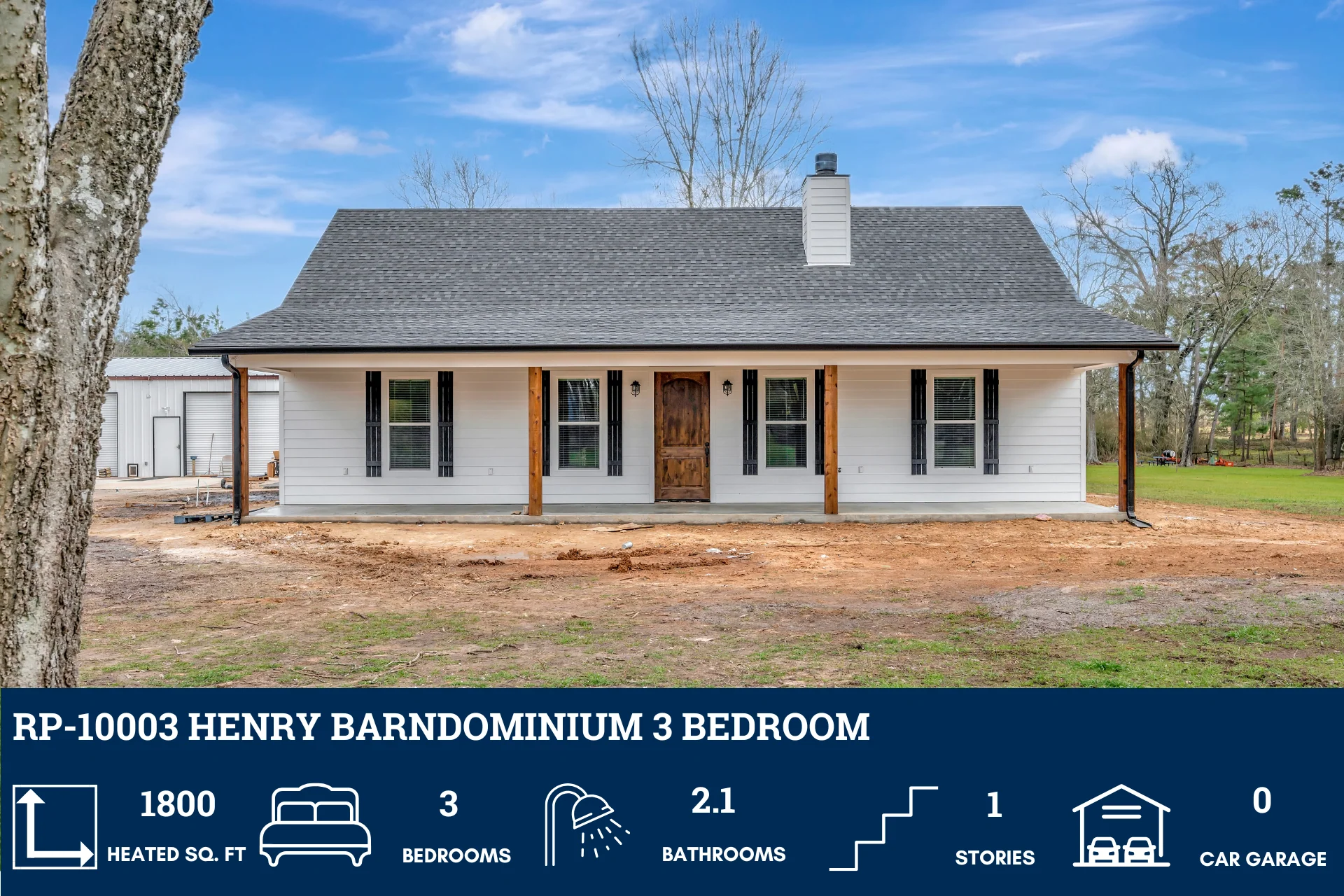 RP-10003 Henry Barndominium House Plan - Image 2