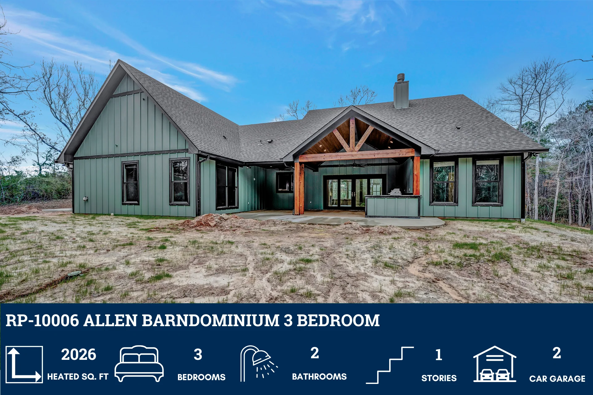 RP-10006 Allen Barndominium House Plan - Image 10