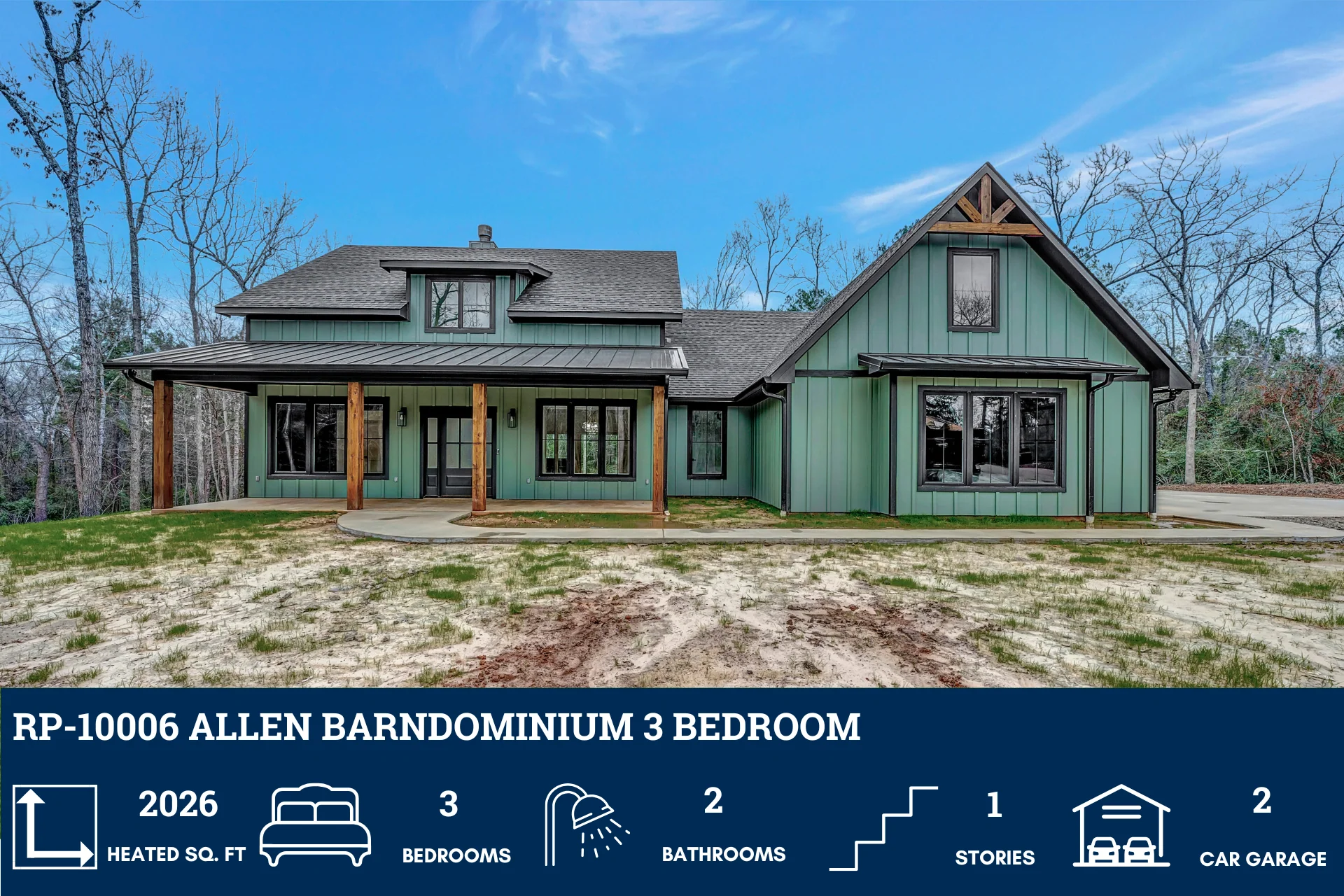 RP-10006 Allen Barndominium House Plan - Image 6