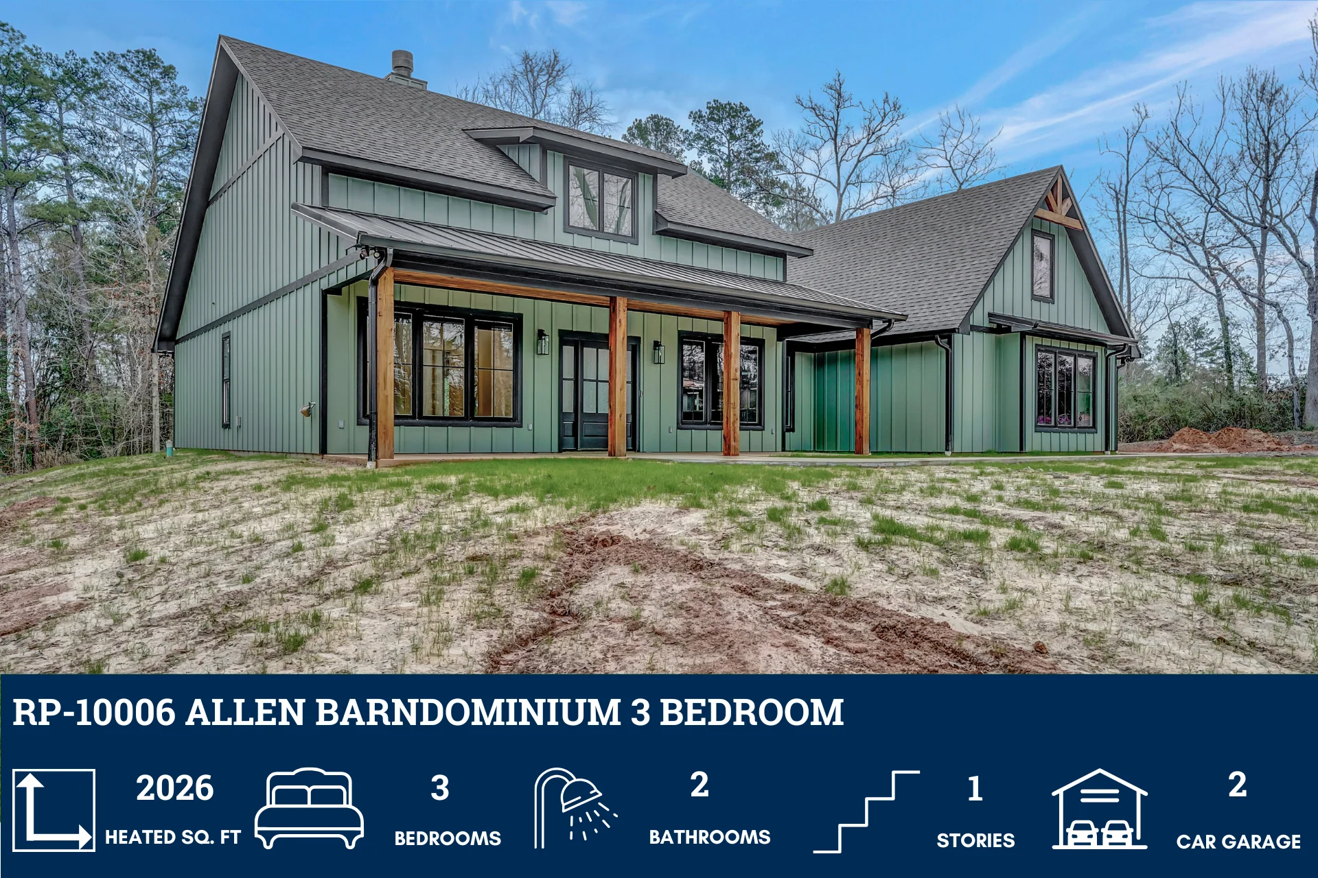 RP-10006 Allen Barndominium House Plan - Image 7