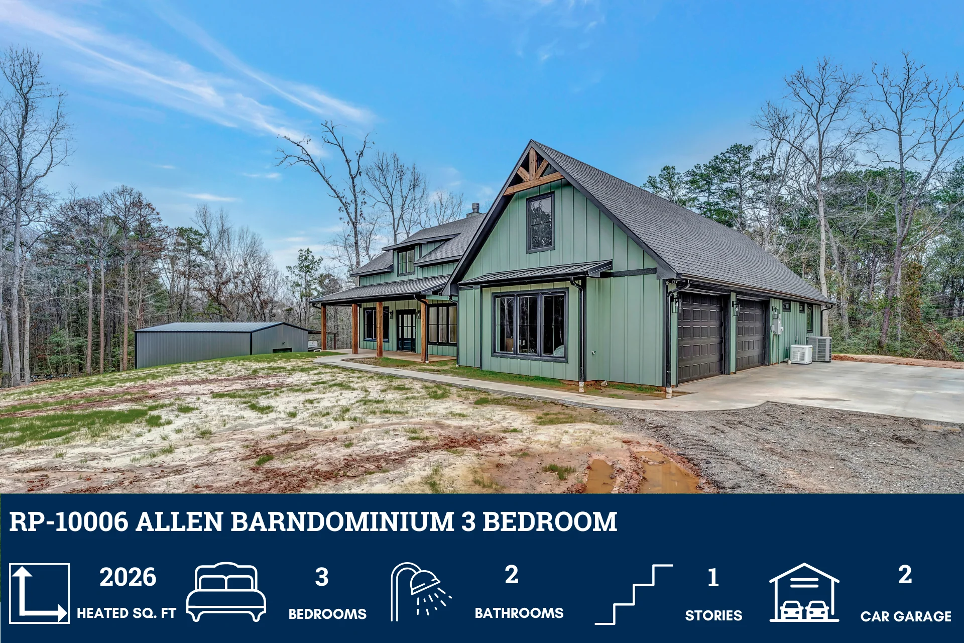 RP-10006 Allen Barndominium House Plan - Image 9