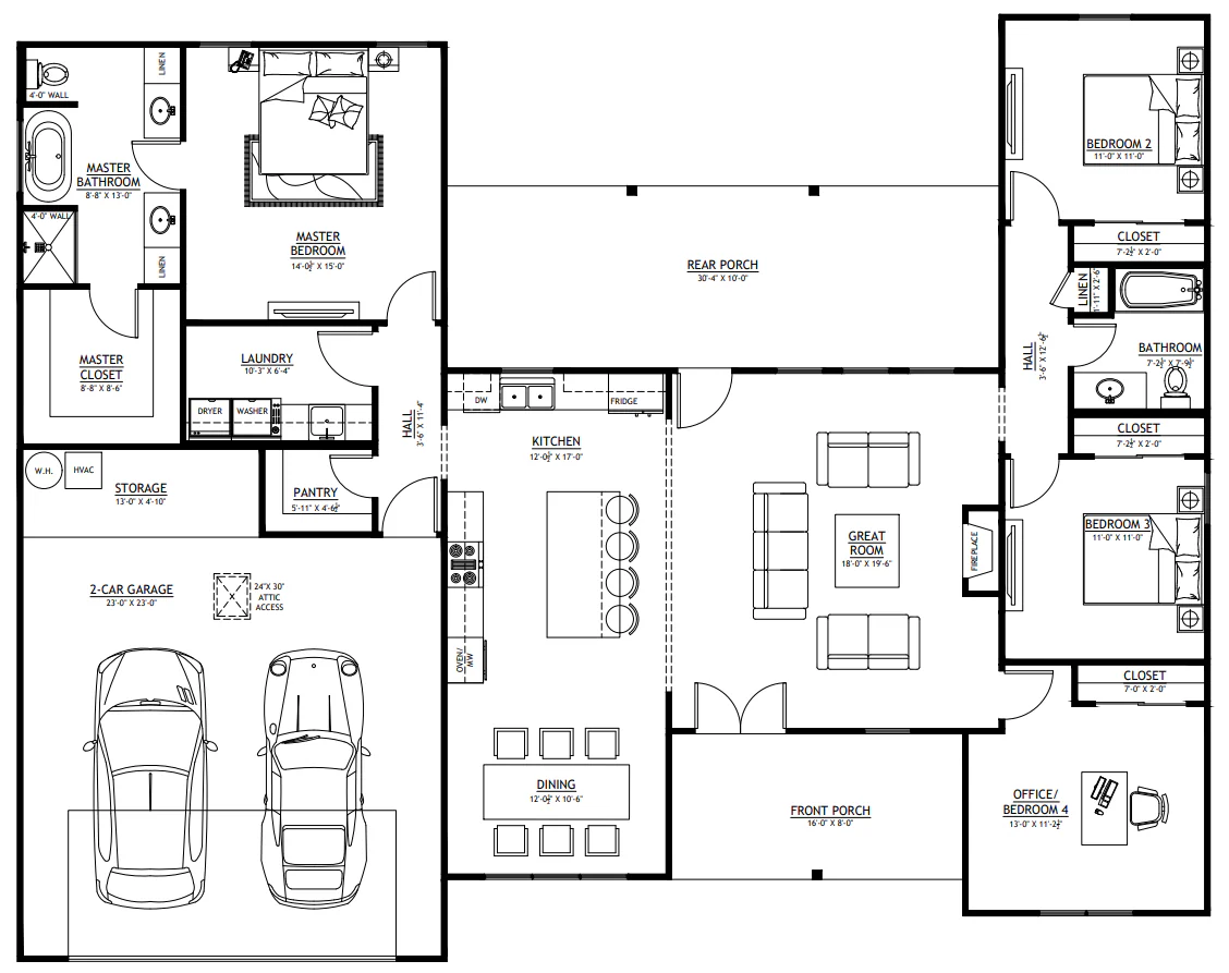 SV-30002 Belmont Custom Home Plan - Image 4