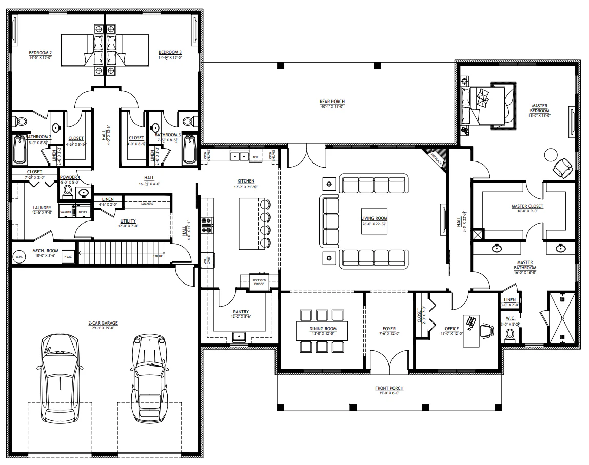 SV-30010 Marco Custom Home Plan - Image 4