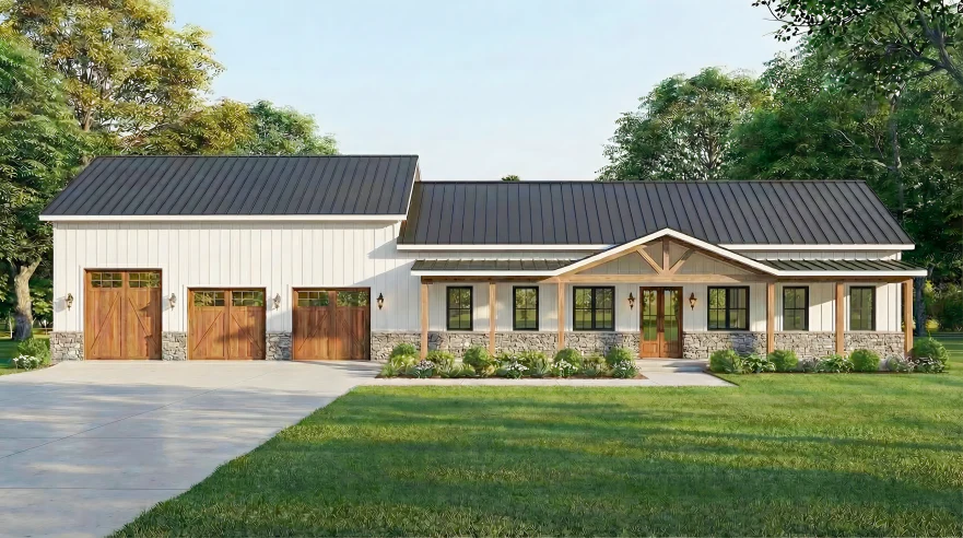 SV-5501-G Garett Barndominium House Plan - Image 2
