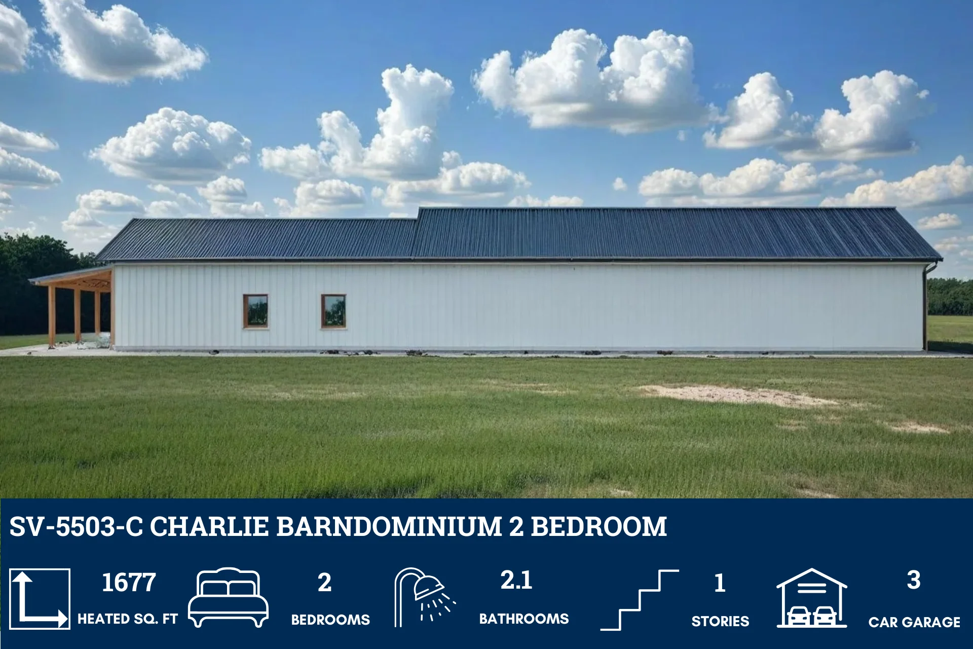 SV-5503-C Charlie Barndominium House Plan - Image 5